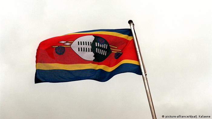 The flag of Swaziland - now known as eSwatini
