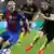 Fußball FC Barcelona vs. Atletico Madrid | Lionel Messi und Filipe Luis