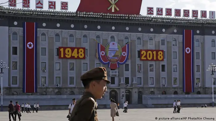 Nordkorea Pjöngjang Vorbereitungen 70 Jahre Nordkorea