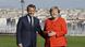 Marseille Präsident Macron und Kanzerlin Merkel Marseille Präsident Macron und Kanzerlin Merkel