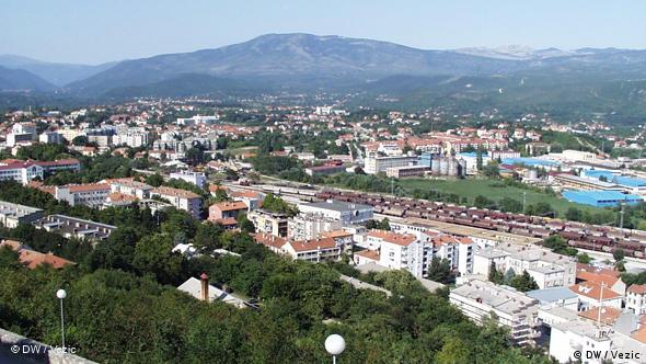 Panorama der Stadt Knin in Kroatien Flash-Galerie