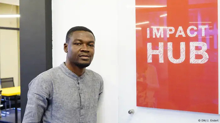 Will Senyo, Co-founder & CEO Impact Hub Accra in Ghana (DW/J. Endert)Accra, Ghana (DW/J. Endert)