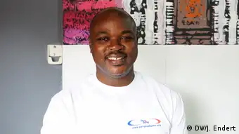 Jerry Sam, project coordinator bei penplusbytes in Accra, Ghana