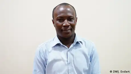 Kent Mensah, Journalist from Accra, Ghana (DW/J. Endert)