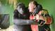 Robby the chimpanzee with his owner Klaus Köhler Robby the chimpanzee with his owner Klaus Köhler