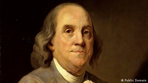 Portet pikturë i ish-presidentit të SHBA-së Benjamin Franklin.