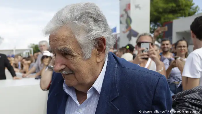 75. Filmfestspiele in Venedig Jose Mujica ehemaliger Präsident Uruguay (picture-alliance/AP Photo/K. Wigglesworth)