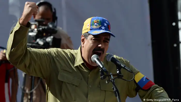 Venezuela Nicolas Maduro wütend (Getty Images/AFP/F. Parra )