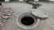 Open manhole in New Delhi, India Open manhole in New Delhi, India