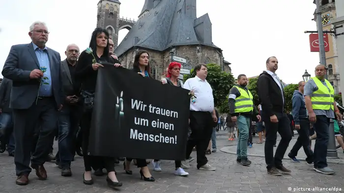 Deutschland Trauerveranstaltung in Köthen (picture-alliance/dpa)