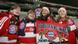 Four female fans of Bayern Munich Four female fans of Bayern Munich