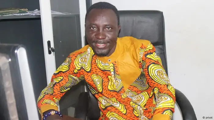 Eric Kombat journalist in Tamale, Northern Ghana