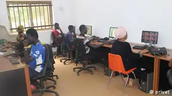 The inside of Tamal ICT center in Ghana