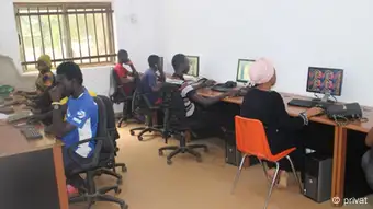 The inside of Tamal ICT center in Ghana