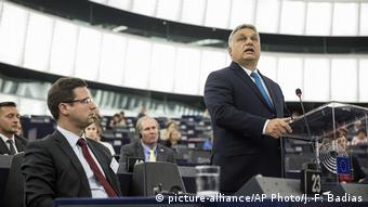 Frankreich - Viktor Orban spricht in Straßburg