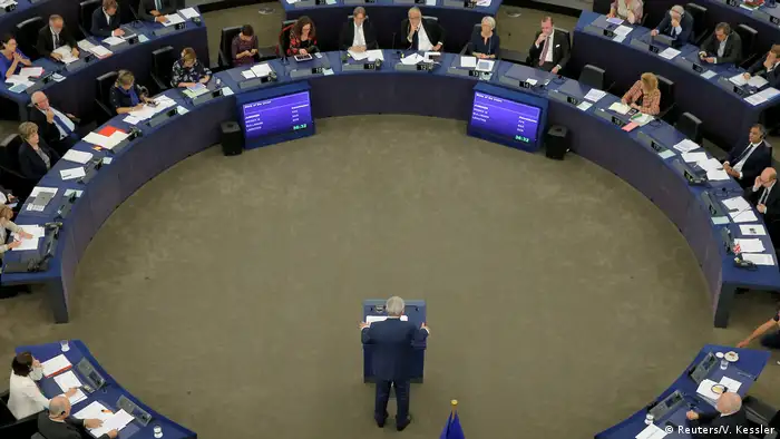 Sessão no Parlamento Europeu em Estrasburgo, na França