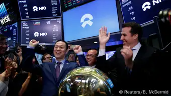 USA, New York: Börsengang des chinesischen Start-Ups Nio Inc.