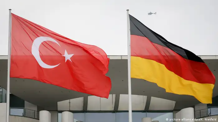 Türkische und Deutsche Flagge