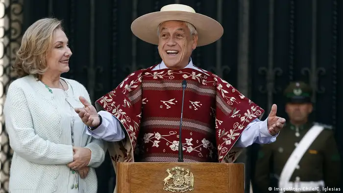 Chile Präsident Sebastian Pinera bei Feierlichkeiten zum Unabhängigkeitstag (Imago/Aton Chile/C. Iglesias)