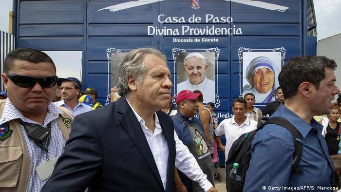 Kolumbien Luis Almagro an der Grenze zu Venezuela (Getty Images/AFP/S. Mendoza)