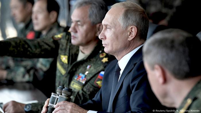Russland Vostok 2018 War Games | Russland Wladimir Putin, Präsident (Reuters/Sputnik/A. Nikolsky/Kremlin)