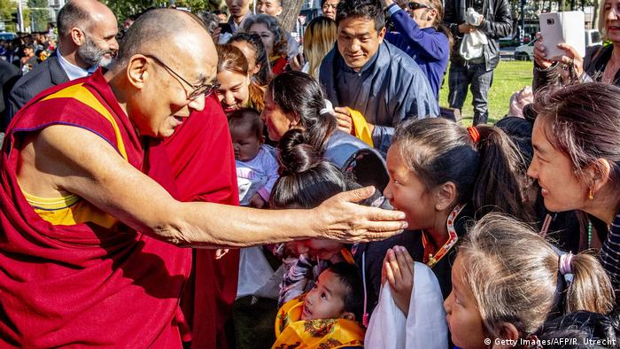 The Dalai Lama meets followers in the Netherlands