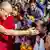 The Dalai Lama meets followers in the Netherlands