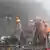 Indien Feuer am Bagri Markt in Kalkutta