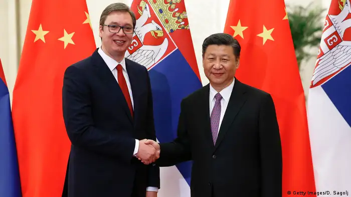 China Peking Xi Jinping Aleksandar Vucic Ministerpräsident Serbien