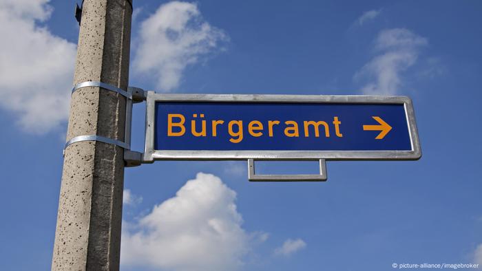 Schild Bürgeramt