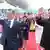 استقابل کیم جونگ اون، رهبر کره ‌شمالی از مون جائه این، رئیس‌جمهور کره ‌جنوبی در پیونگ یانگ 