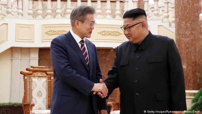 Nordkorea - Korea-Gipfel in Pjöngjang: Kim Jong Un trifft Moon Jae-In (Getty Images/Pyeongyang Press Corps)