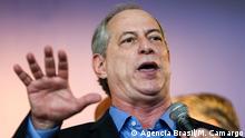20.07.2018
Ciro Gomes nach der Bestätigung seiner Partei (PDT), dass er Präsidentschaftskandidat im 2018 wird. Bild vom 20. Juli 2018.