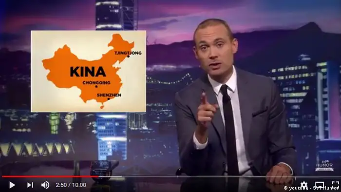 Screenshot Youtube | Satire aus Schweden - Thema China