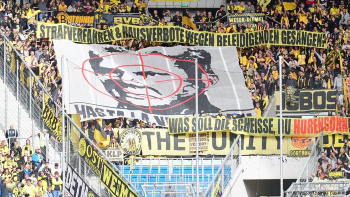 Is This Germany S Most Offensive Football Banner Sports German Football And Major International Sports News Dw 09 12 18