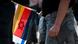 Pegida Demo Germany & Israel flag Pegida Demo Germany & Israel flag