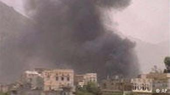Bombenangiff im Nordjemen im Jahr 2009 (Foto: AP)
