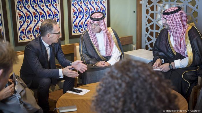 USA Deutschland und Saudi-Arabien legen diplomatische Krise am Rande der UN-Vollversammlung bei | Heiko Maas und Adel bin Ahmed Al-Jubeir