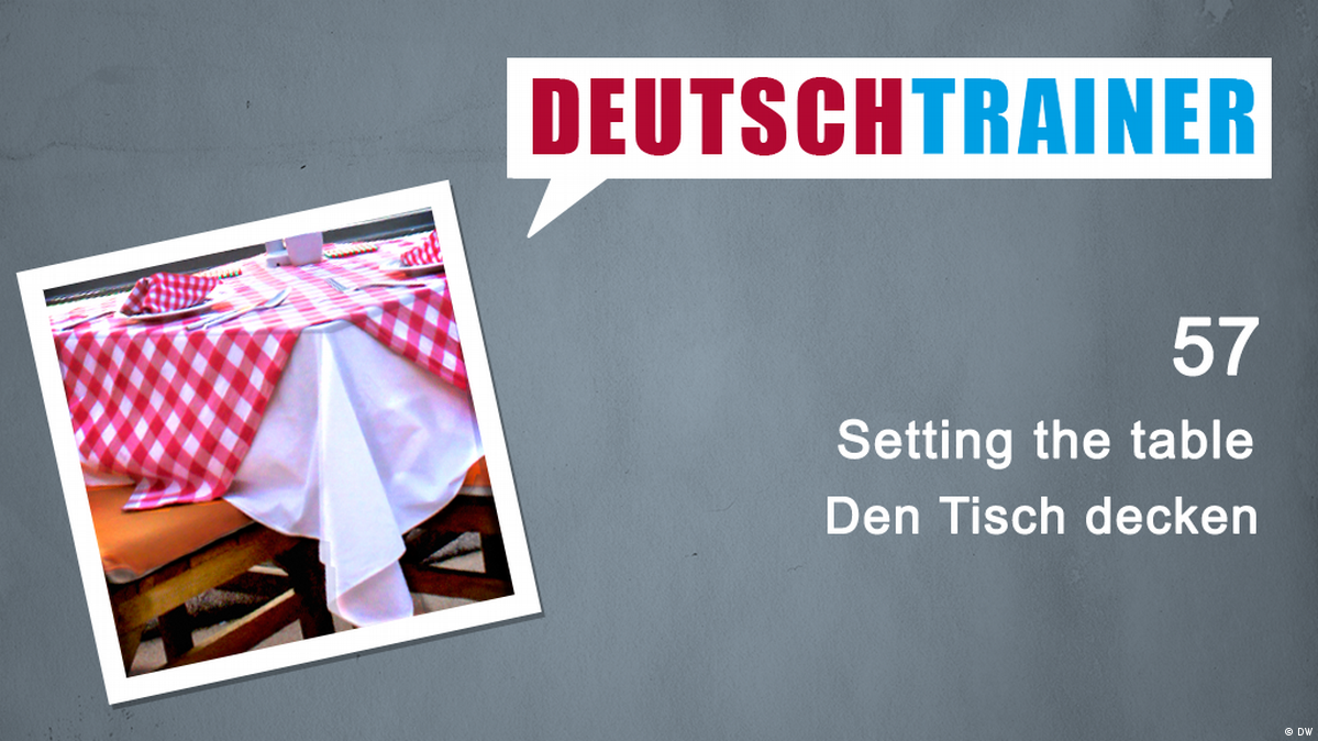 57 Den Tisch decken