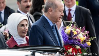 Ο πρόεδρος Ερντογάν βρίσκεται στη Γερμανία μαζί με τη σύζυγό του και πολυμελή αντιπροσωπεία