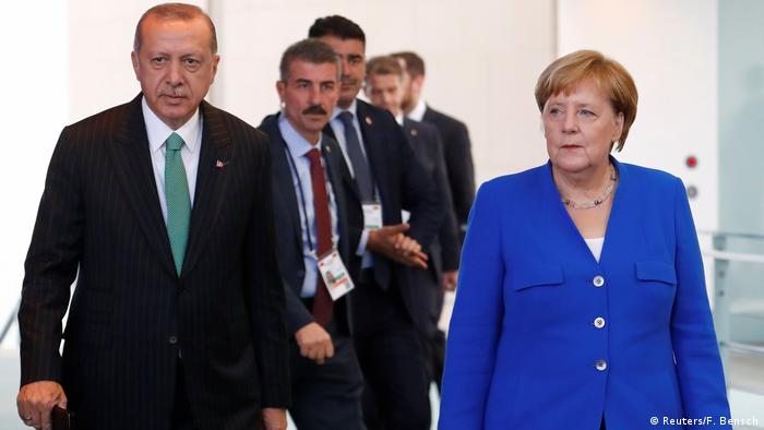 Merkel ve Erdoğan'ın 2018 tarihli Berlin görüşmesi 