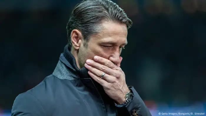 Fußball Bundesliga l Hertha BSC Berlin vs Bayern München 2:0 l Trainer Nico Kovac (Getty Images/Bongarts/B. Streubel)