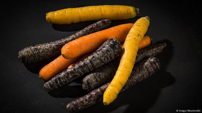 Purple, orange and white carrots (Imago/Westend61)