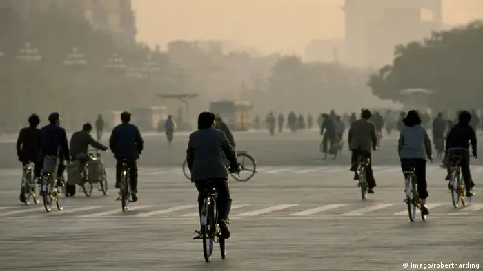 China Radfahrer in Peking