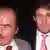 Donald Trump puts his hand on his father's shoulder