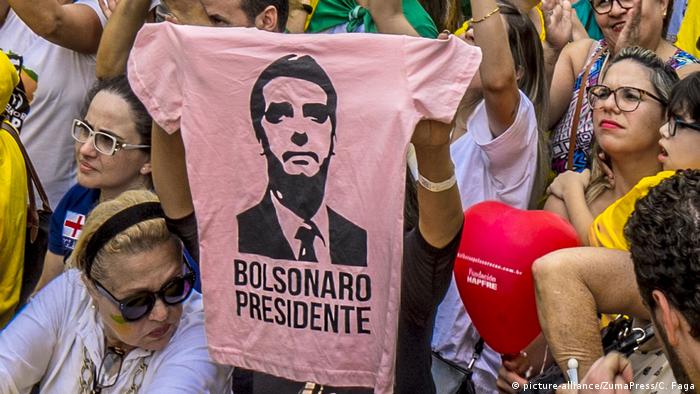 Brasilien Wahlen Unterstützer von Jair Bolsonaro
