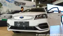 --FILE--An electric vehicle (EV) of Geely Emgrand GS is on display during an automobile exhibition in Shanghai, China, 11 June 2018.
Automaker Zhejiang Geely Holding Group Co. Ltd.'s net profit rose 54% to 6.67 billion yuan ($981 million) for the first six months this year, while revenues rose 36% to 53.7 billion yuan. Foto: Dycj/Imaginechina/dpa |