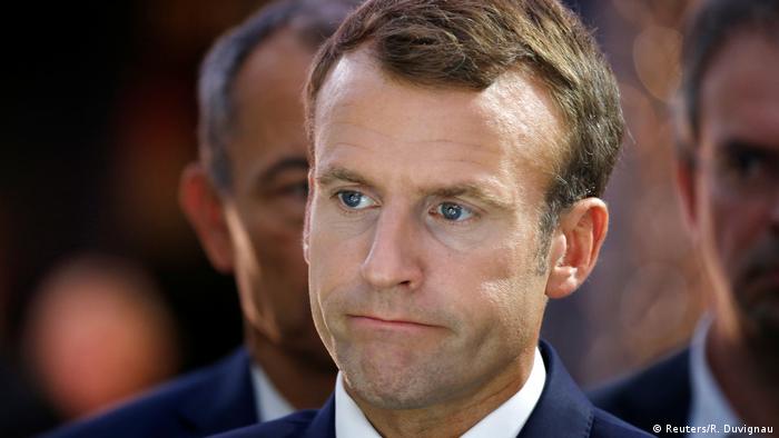 Frankreich Präsident Emmanuel Macron bei Paris auto show (Reuters/R. Duvignau)