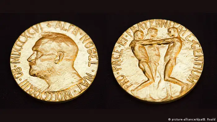 自1902年以来，所有诺贝尔和平奖得主都被授予一枚23K金的奖章