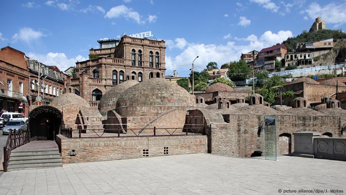  The spa district of Abanotubani in Tbilisi 